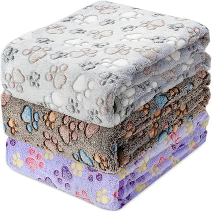 Trio de couvertures pour votre animal de compagnie brodées